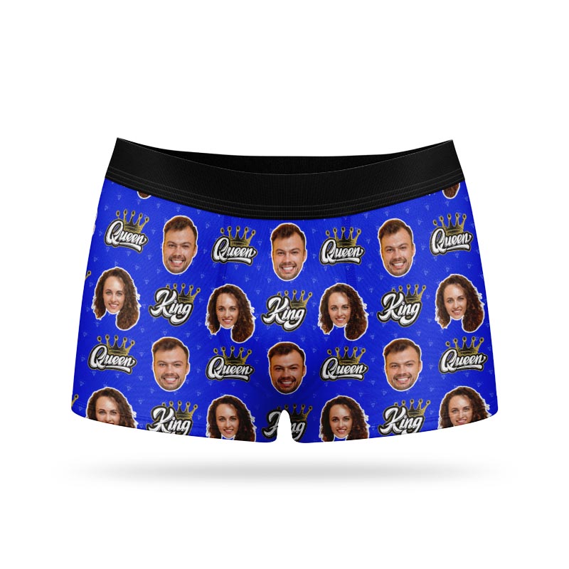King & Queen Personalised Boxers