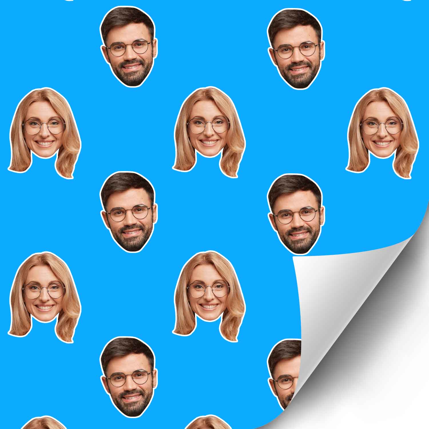 Couples Face Wrapping Paper