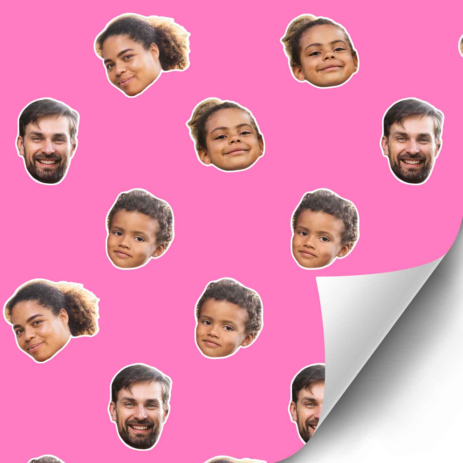 Family Face Wrapping Paper