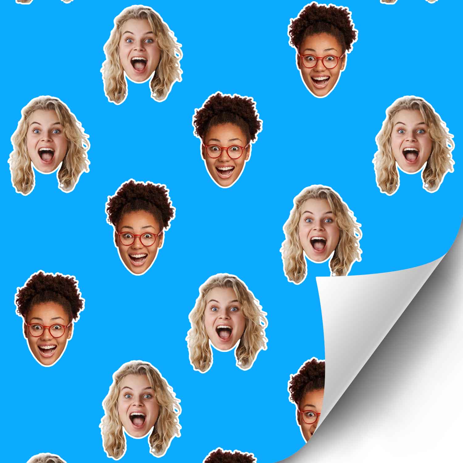 Friends Faces Wrapping Paper