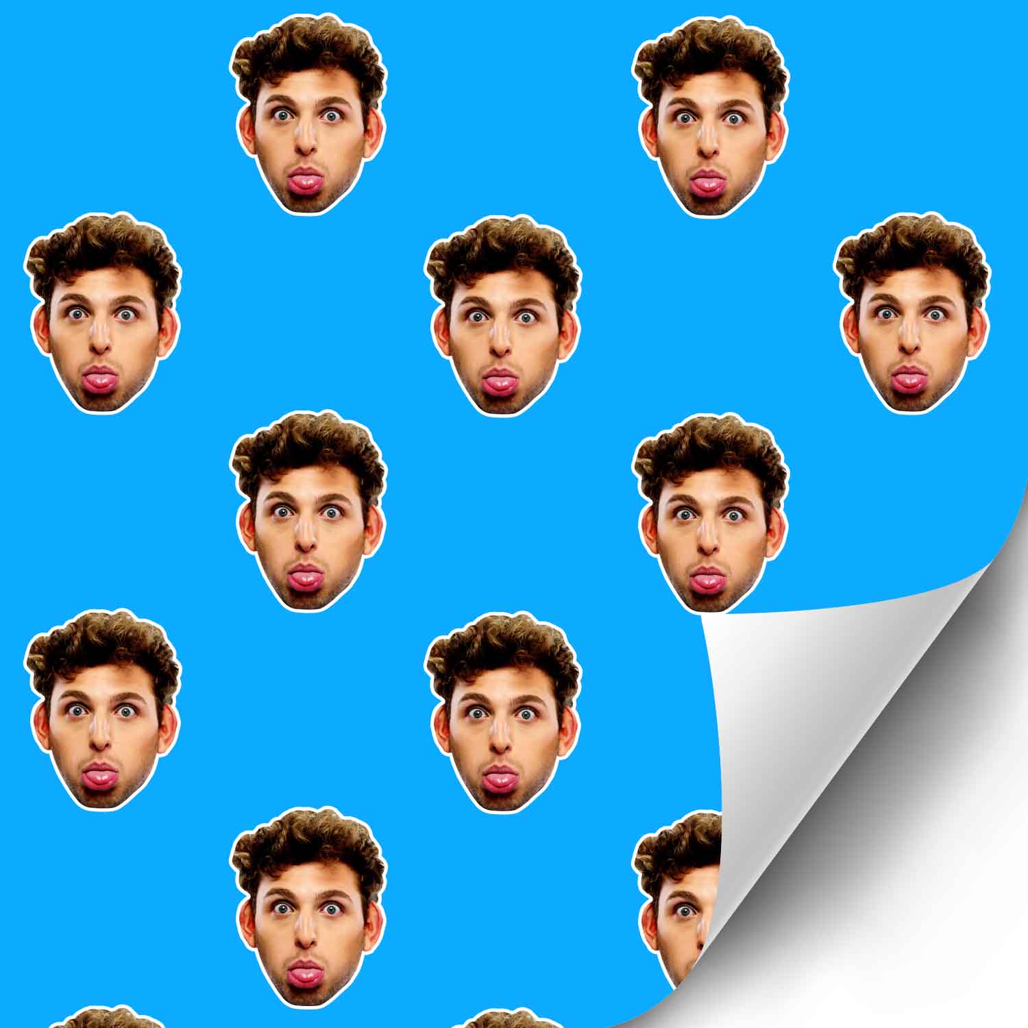 Your Face Pattern Personalised Wrapping Paper