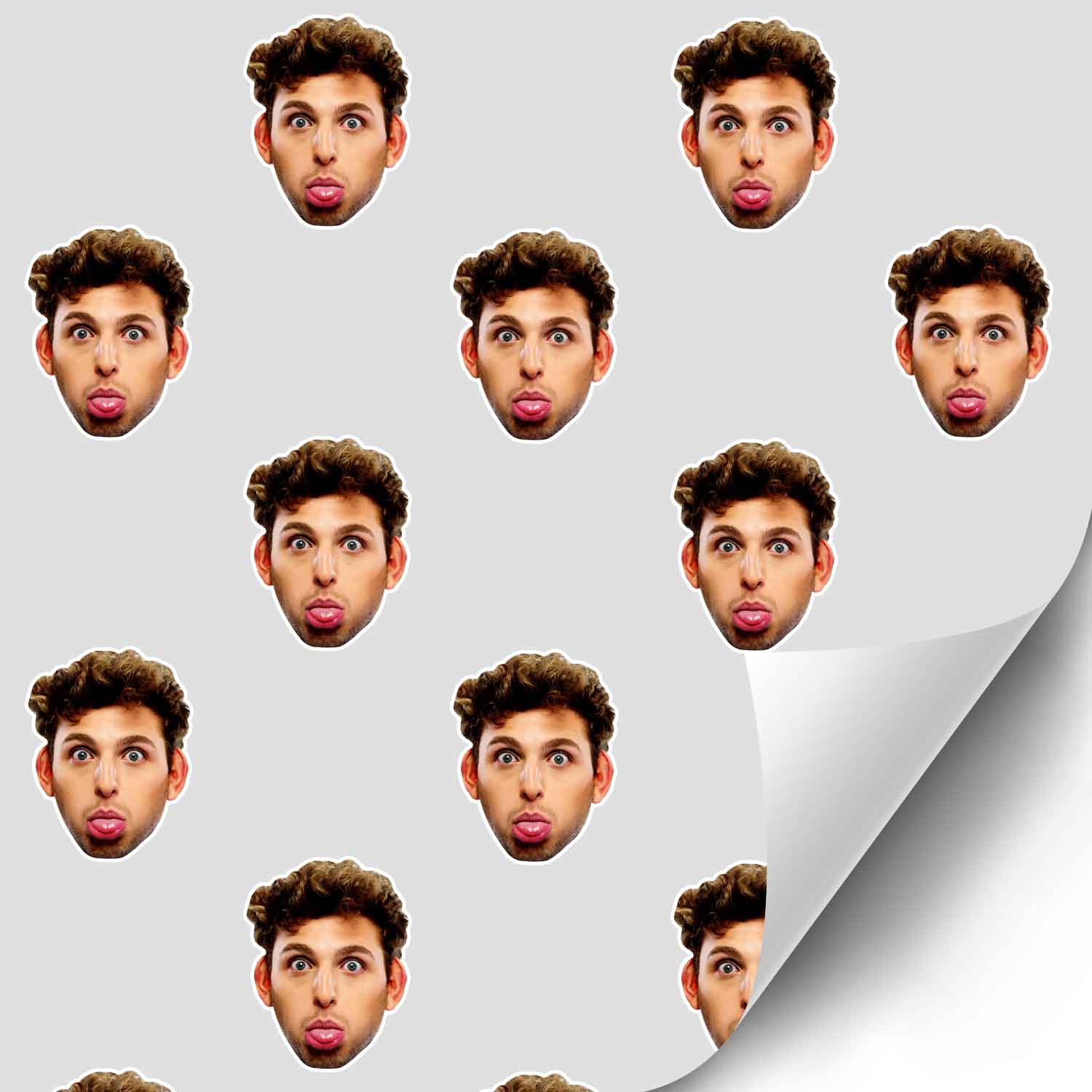 Your Face Pattern Personalised Wrapping Paper