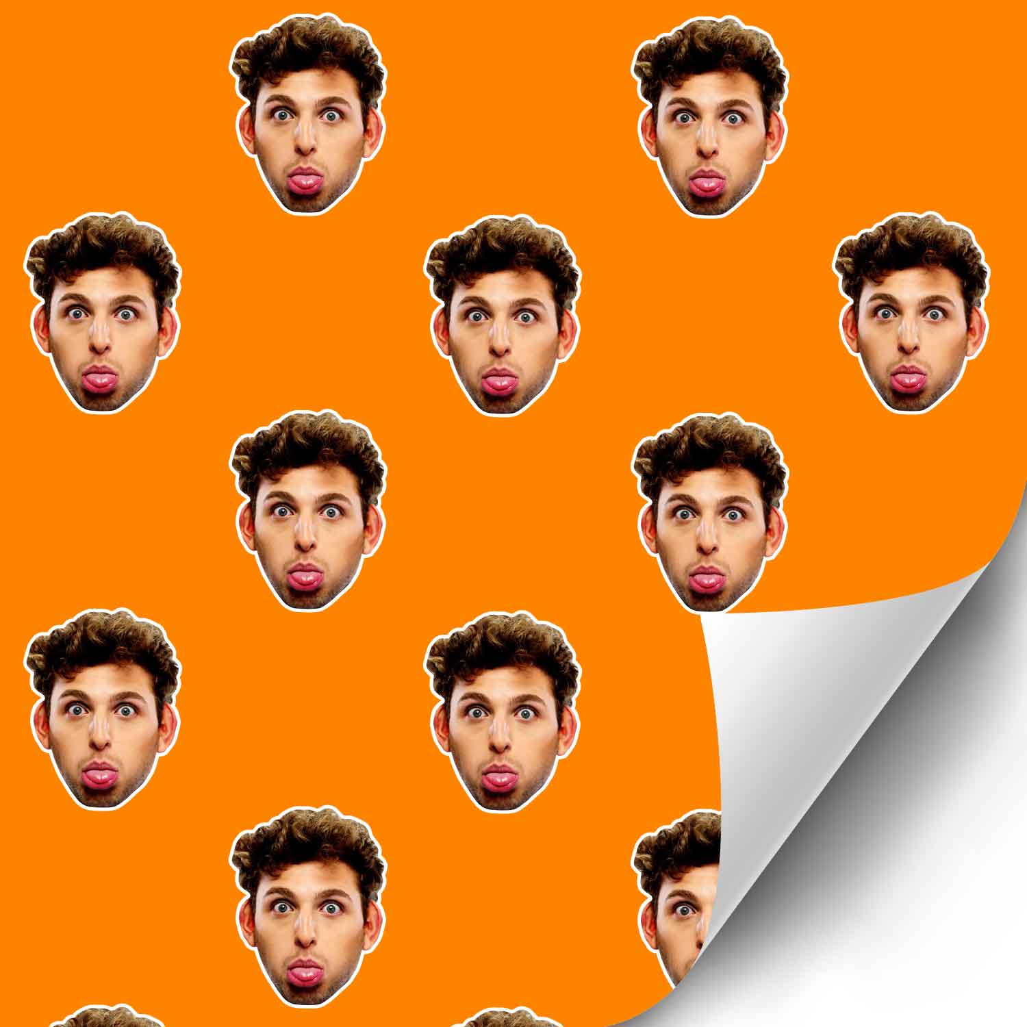 Your Face Pattern Personalised Wrapping Paper