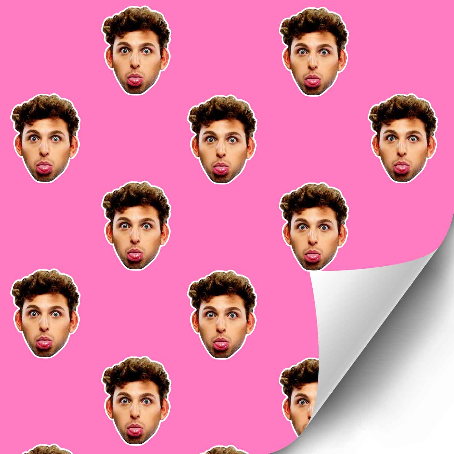 Your Face Pattern Personalised Wrapping Paper