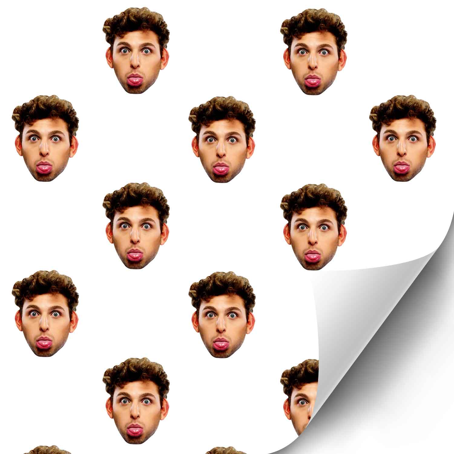 Your Face Pattern Personalised Wrapping Paper