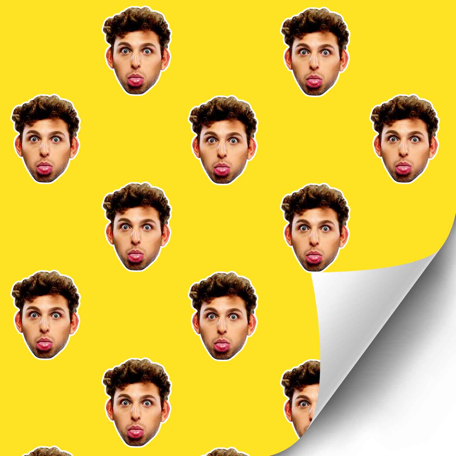 Your Face Pattern Personalised Wrapping Paper