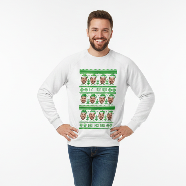 Green Nordic Santas Christmas Jumper