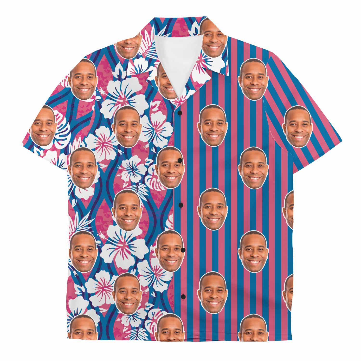 Custom Stripey Hawaiian Shirt