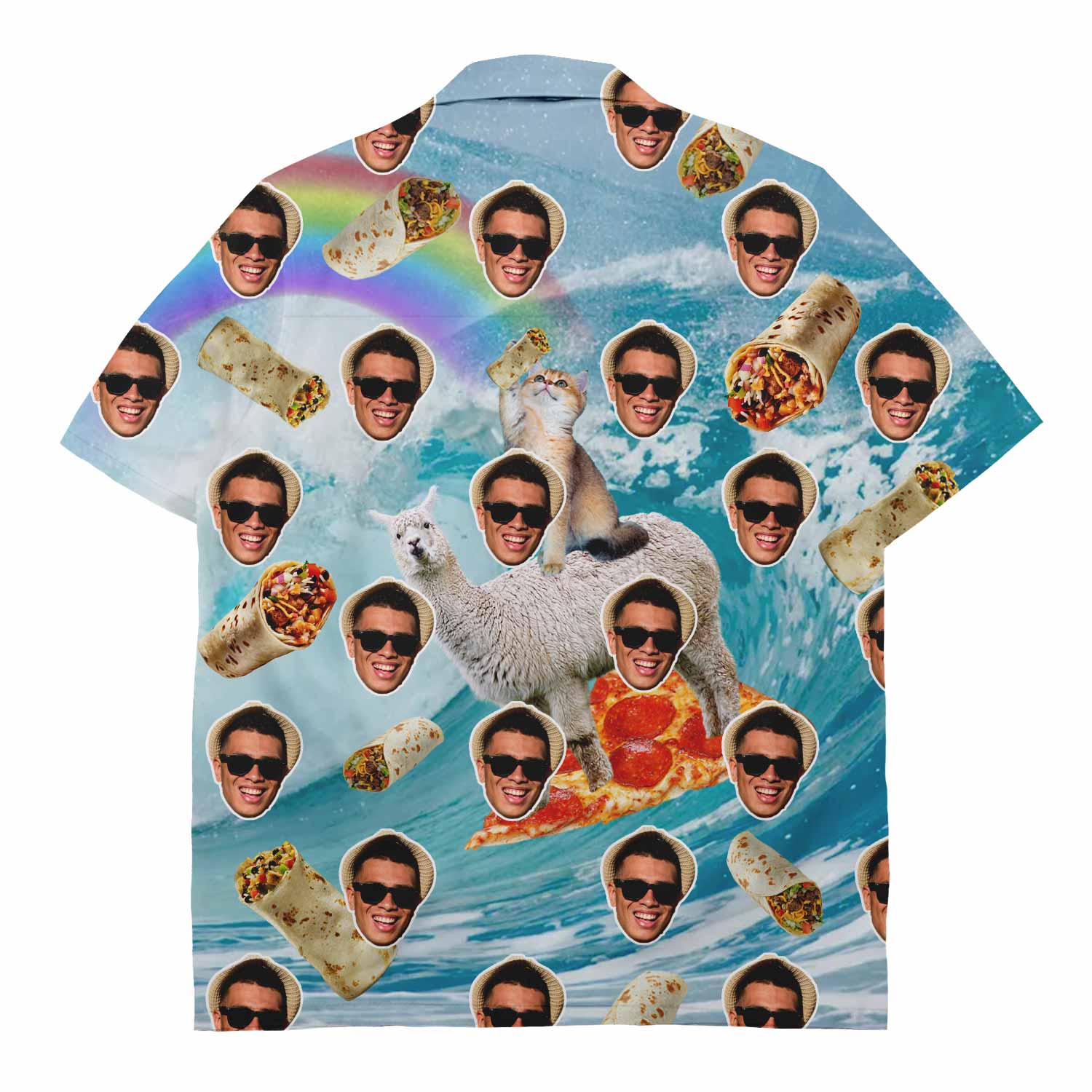 Surfing Custom Face Shirt