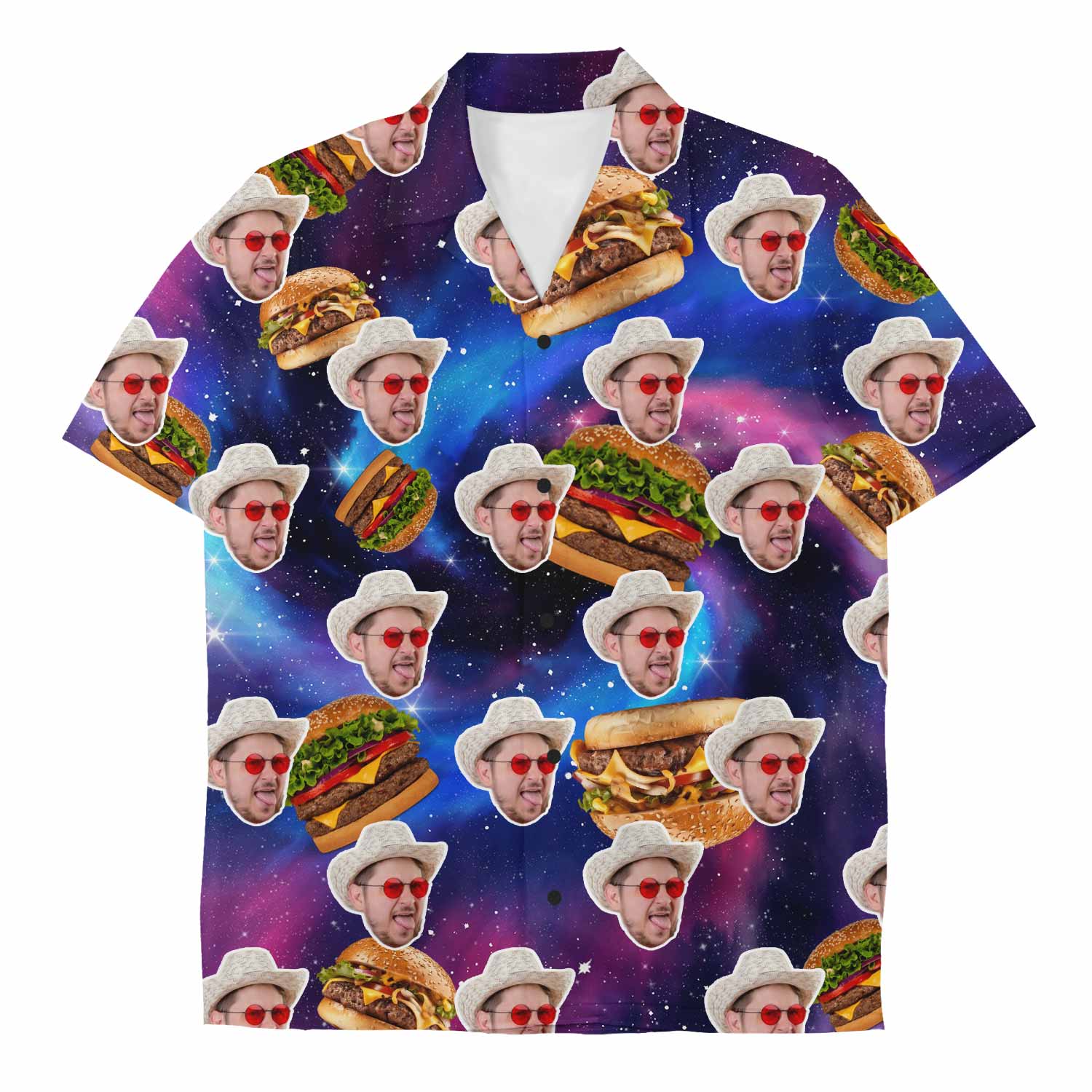 Space Burgers Custom Face Shirt