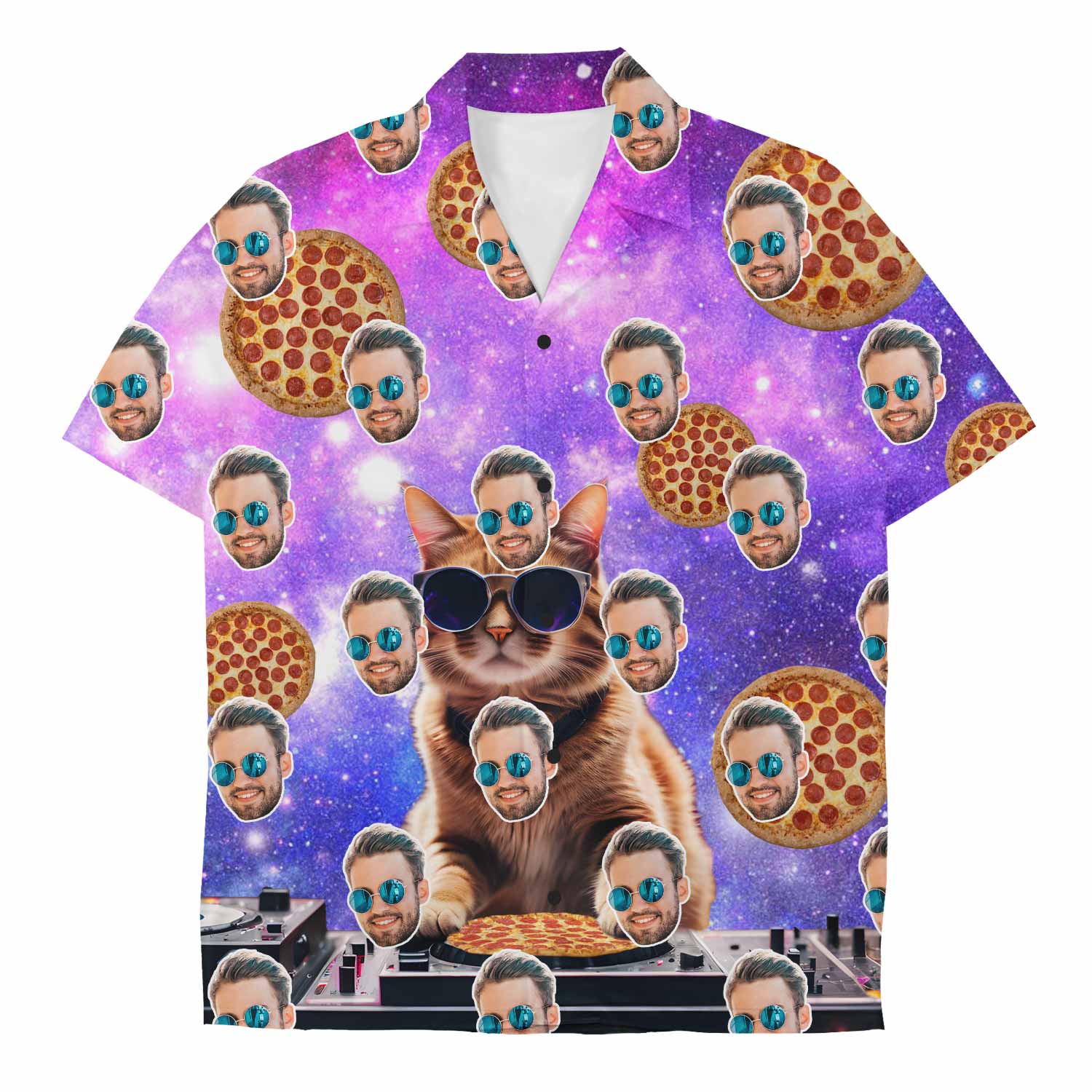 DJ Space Cat Custom Hawaiian Shirt
