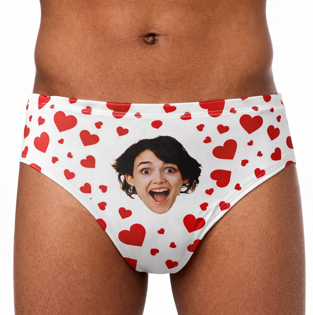 Heart Face Swimming Trunks