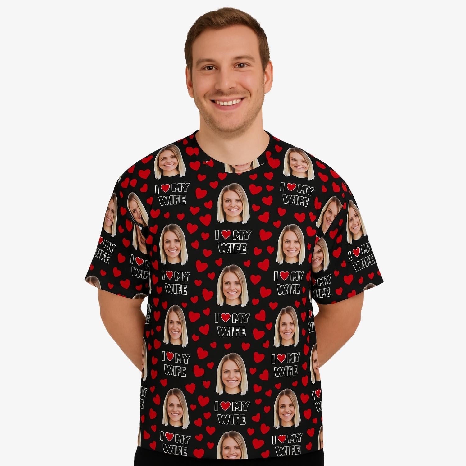 I Love My Wife Custom T-Shirt