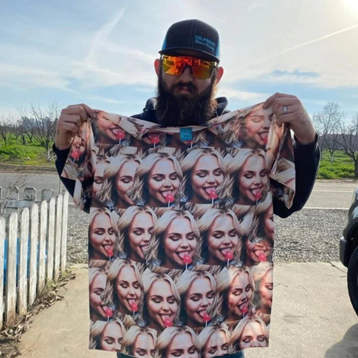 Men's Face Mash Pyjamas Shorts Set