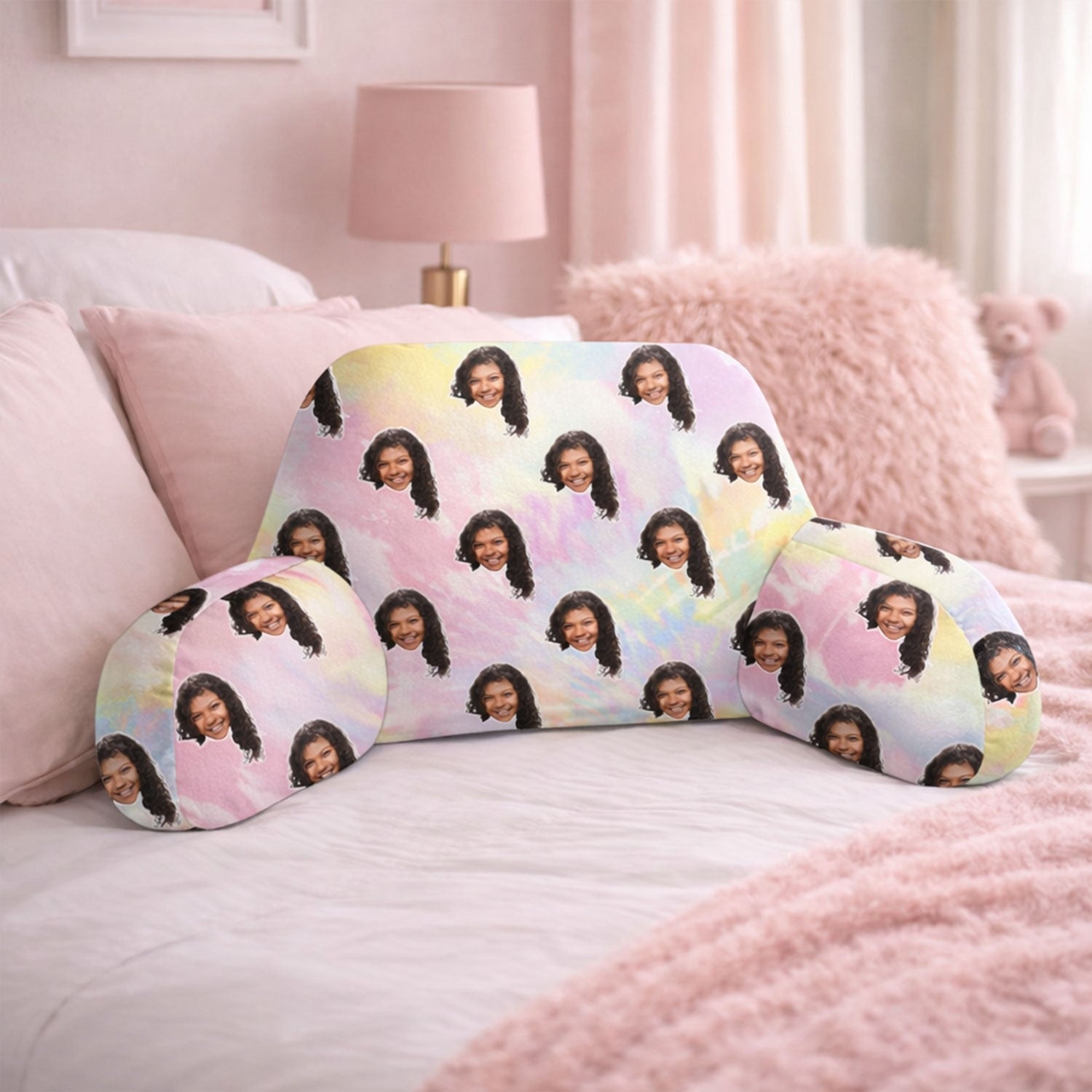 Personalised Kids Tie Dye Cuddle Cushion