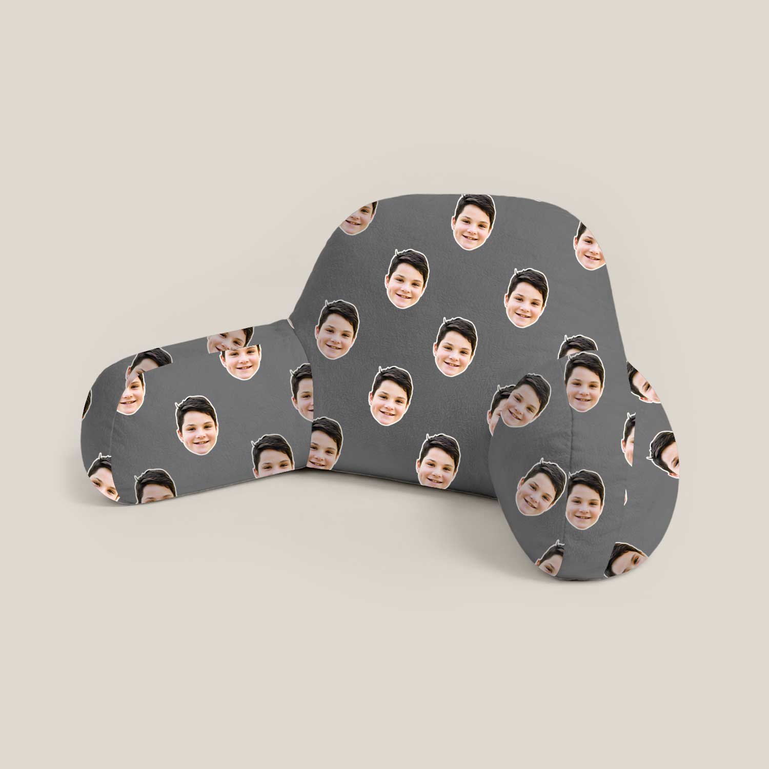 Personalised Kids Face Pattern Cuddle Cushion