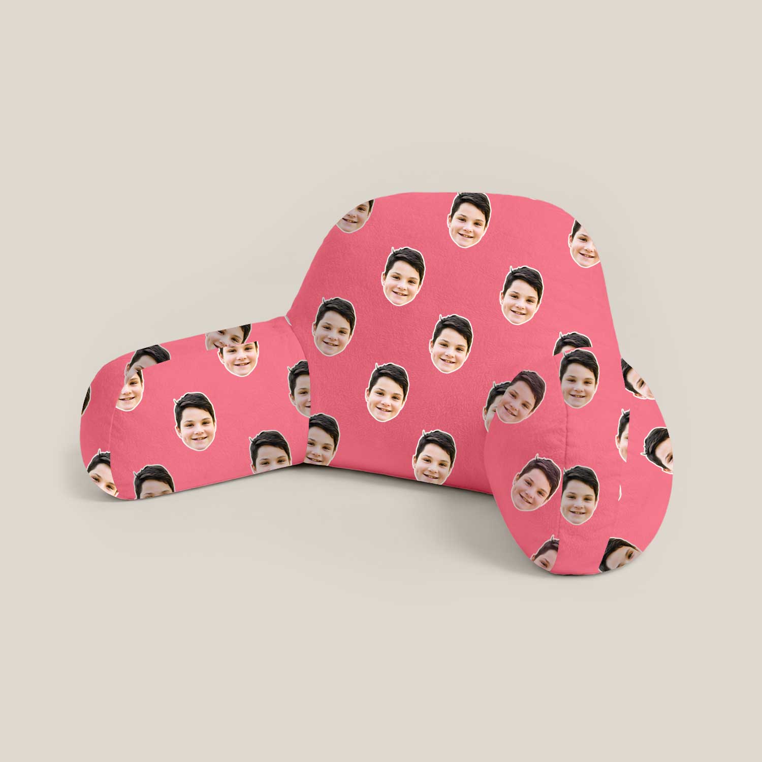 Personalised Kids Face Pattern Cuddle Cushion