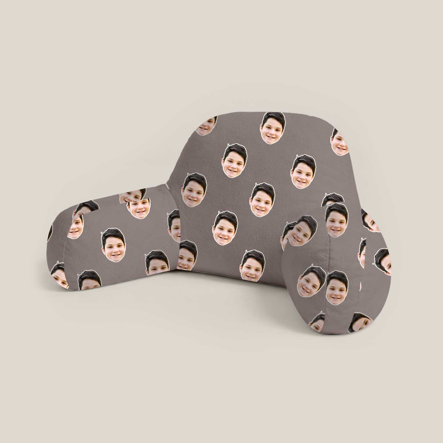 Personalised Kids Face Pattern Cuddle Cushion