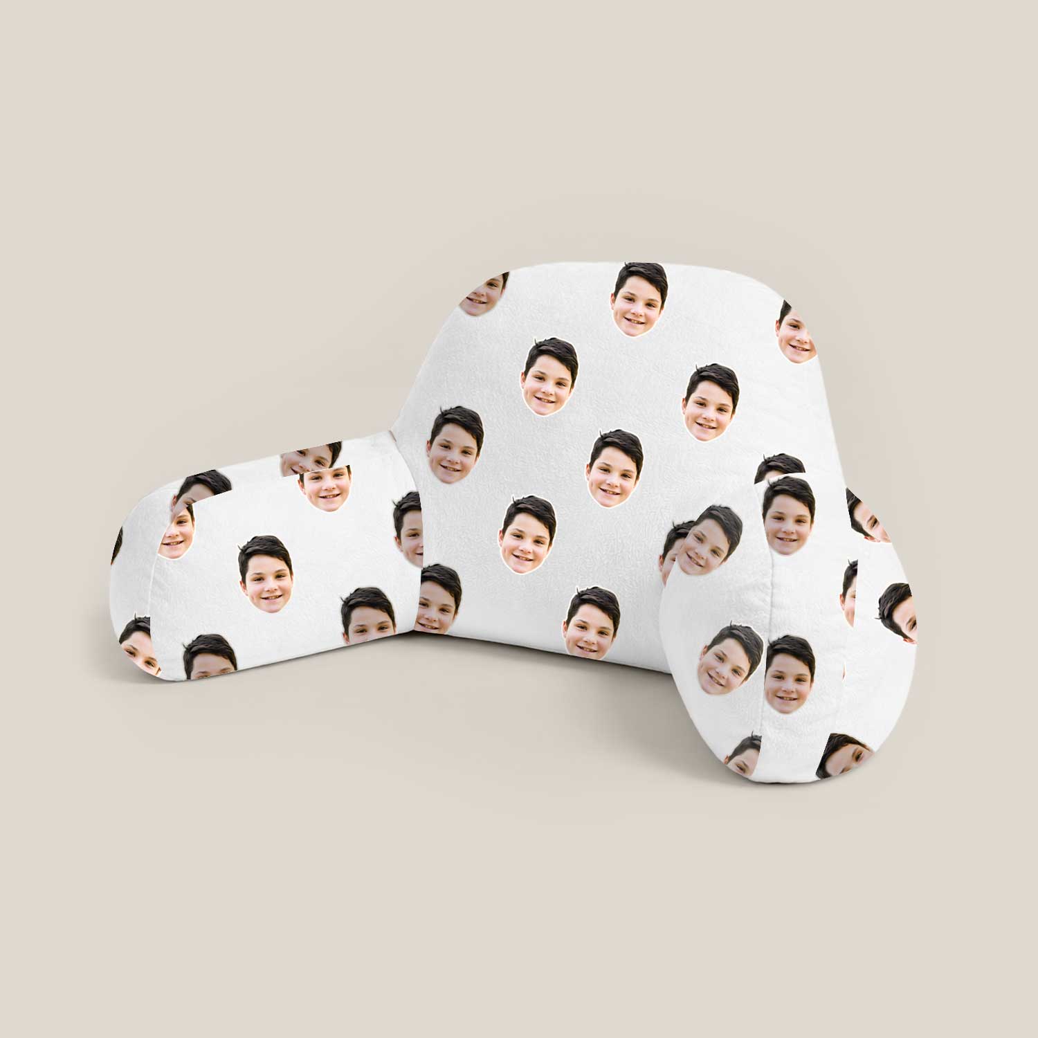 Personalised Kids Face Pattern Cuddle Cushion