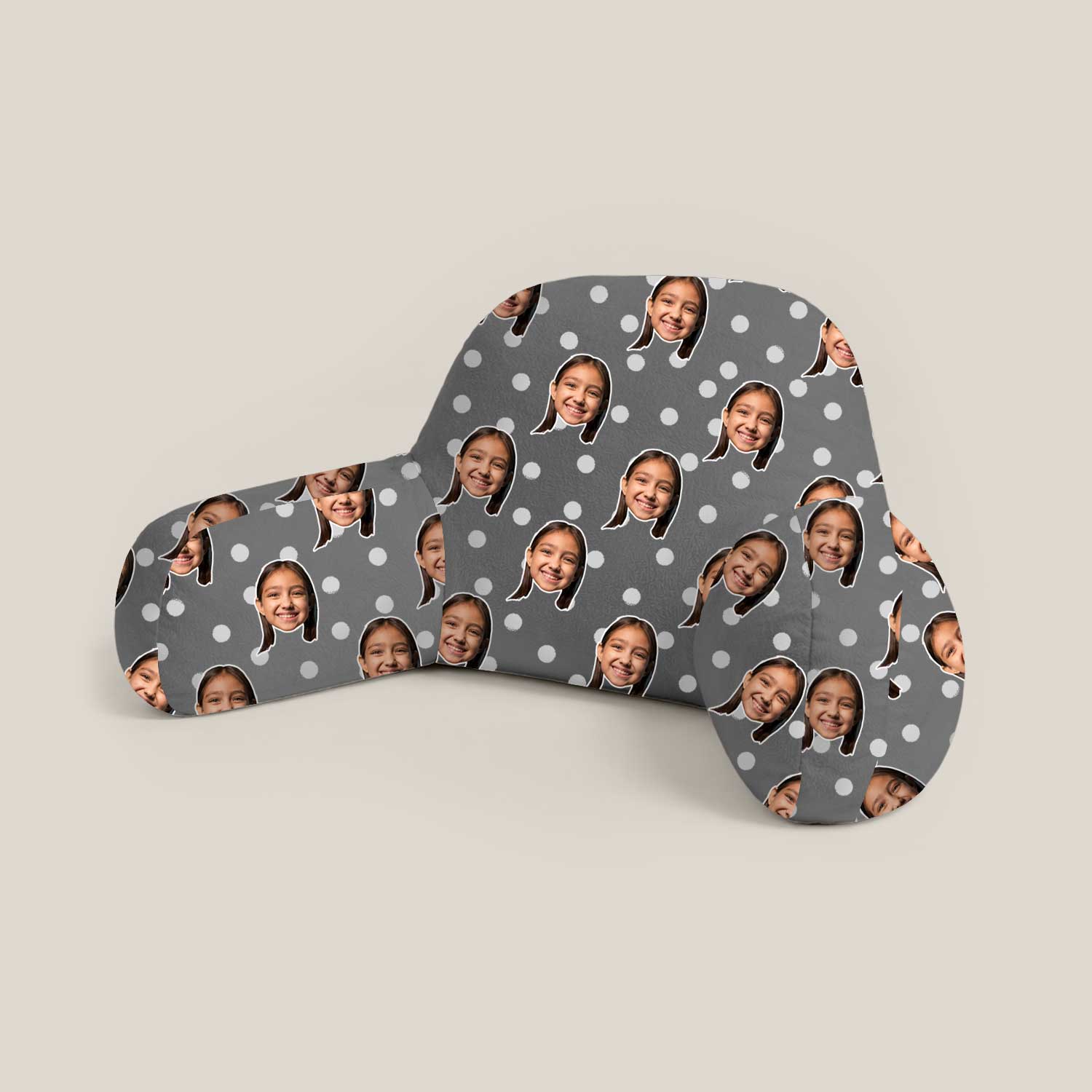 Personalised Kids Polka Dot Cuddle Cushion