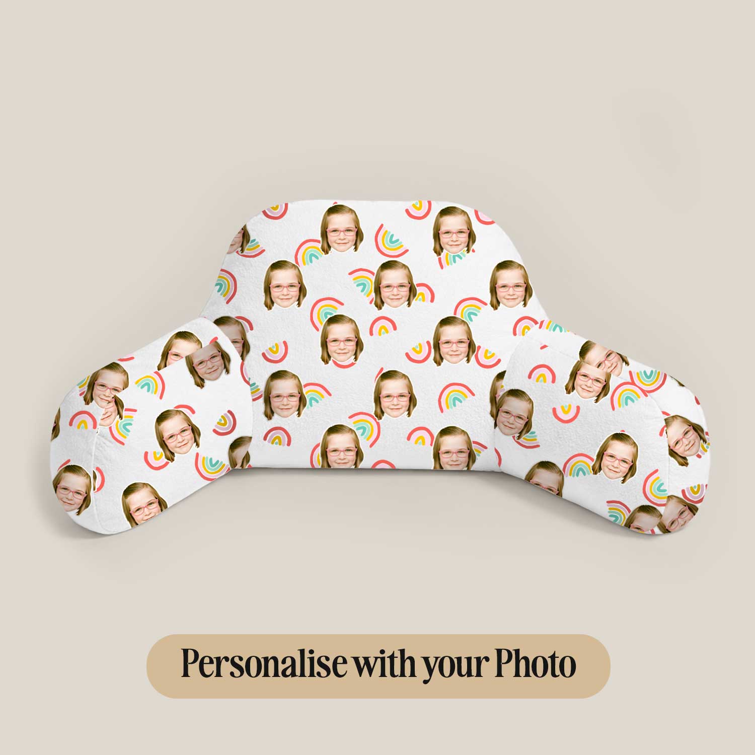 Personalised Kids Rainbows Cuddle Cushion