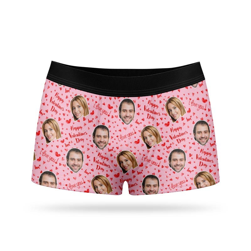 Happy Valentines Personalised Boxers
