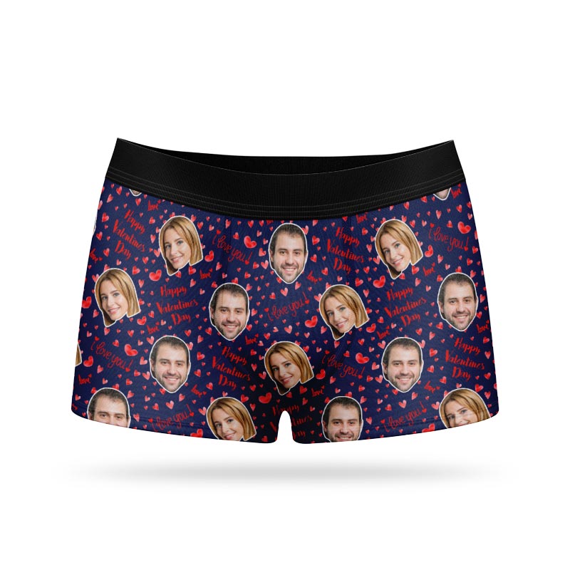 Happy Valentines Personalised Boxers