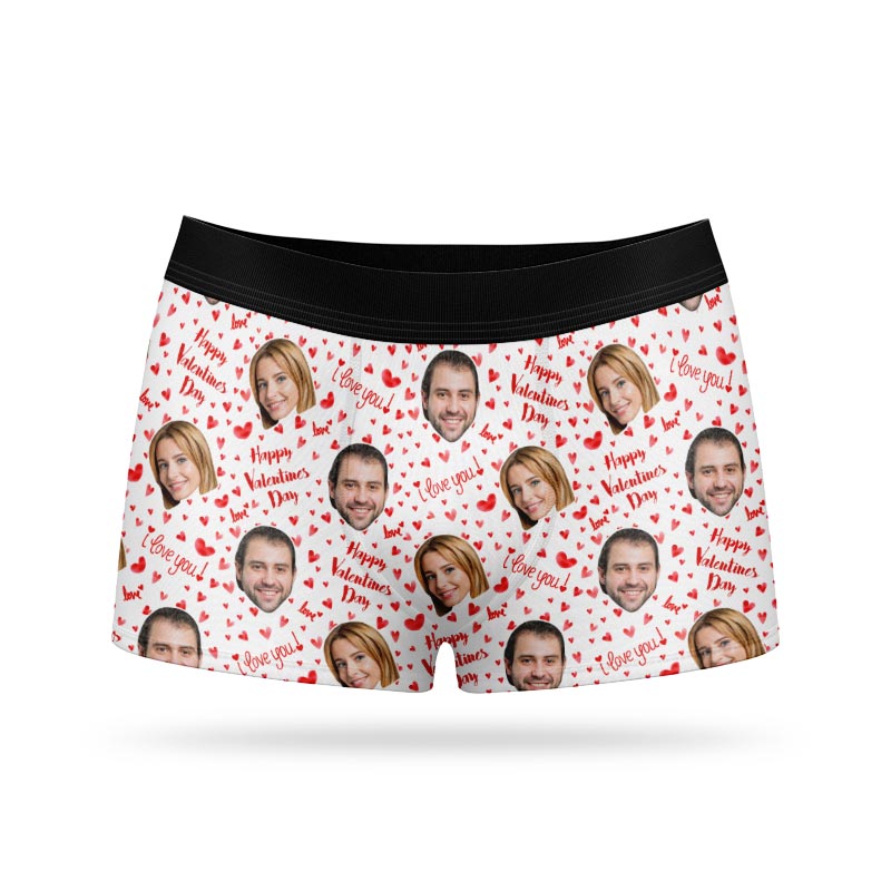 Happy Valentines Personalised Boxers