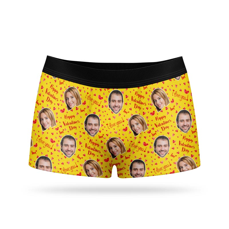 Happy Valentines Personalised Boxers