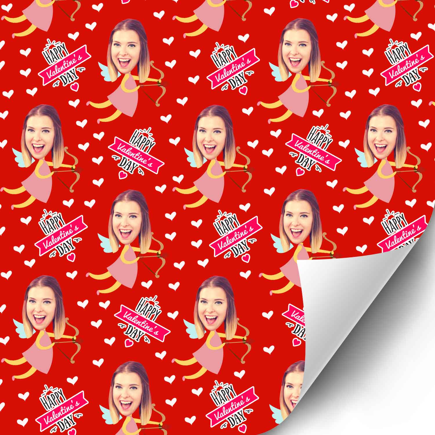 Cupid Girl Wrapping Paper