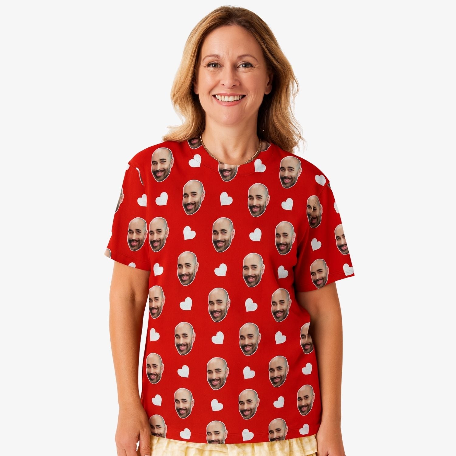 White Hearts Custom T-Shirt