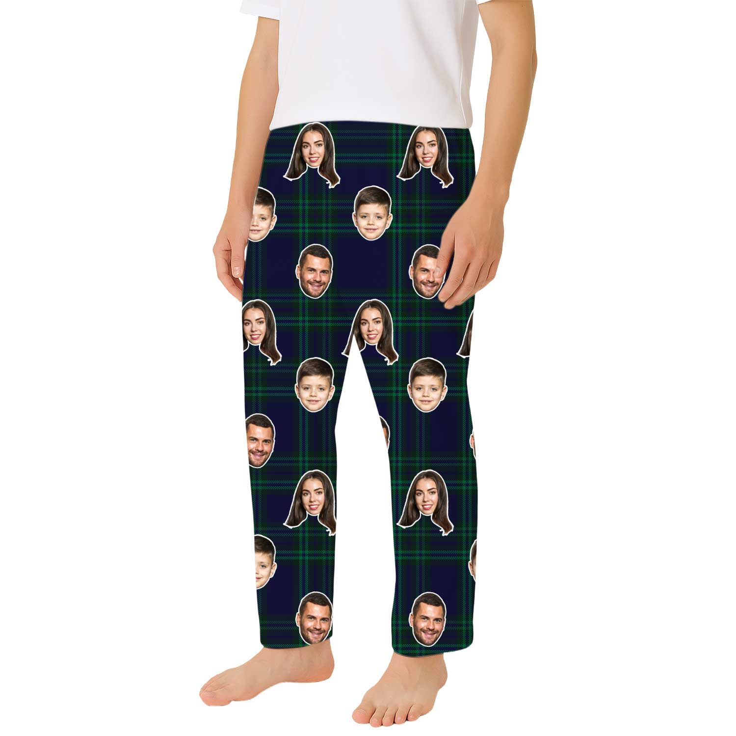 Navy Tartan Men's PJ Bottoms