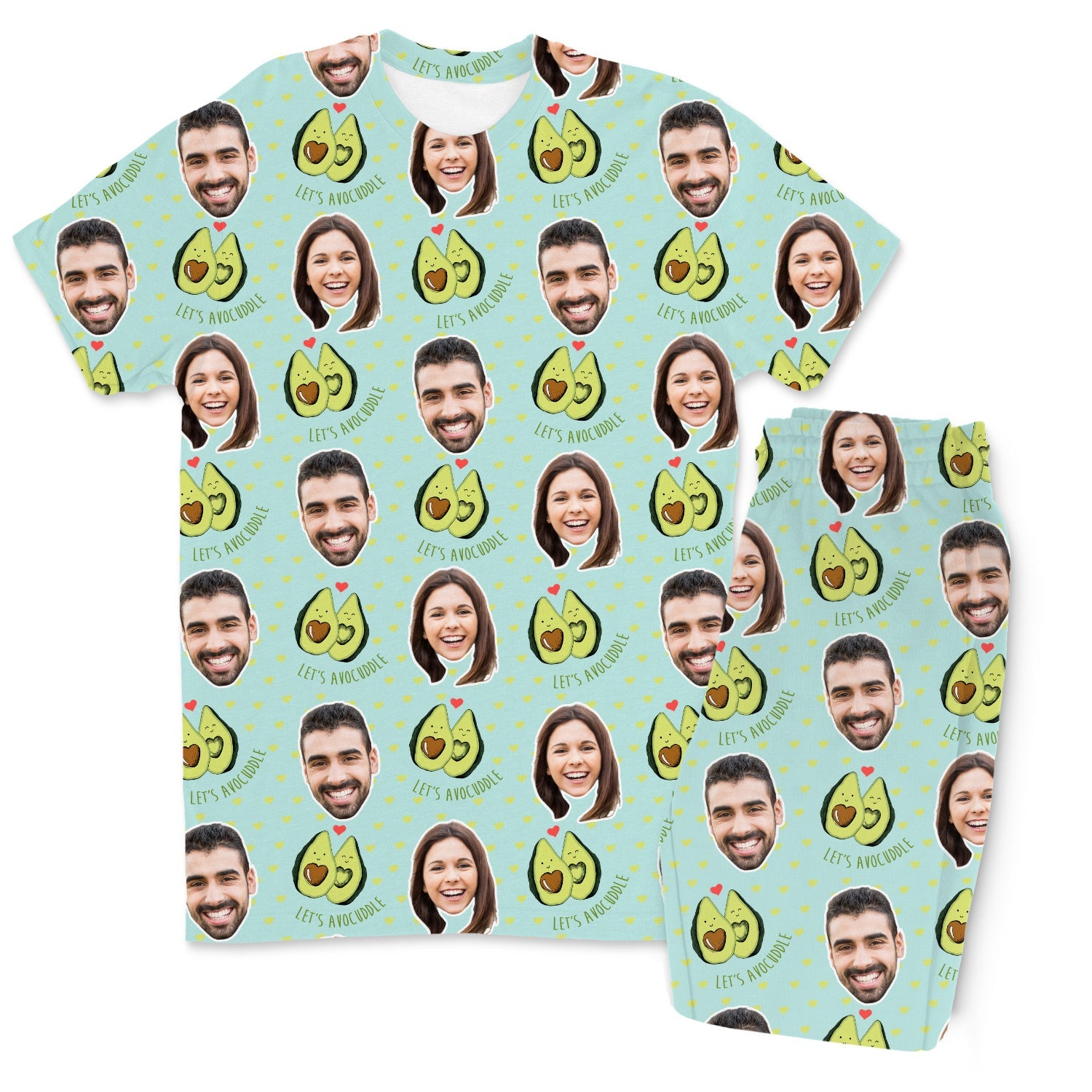 Let's Avocuddle Custom Men's PJ Trousers Set