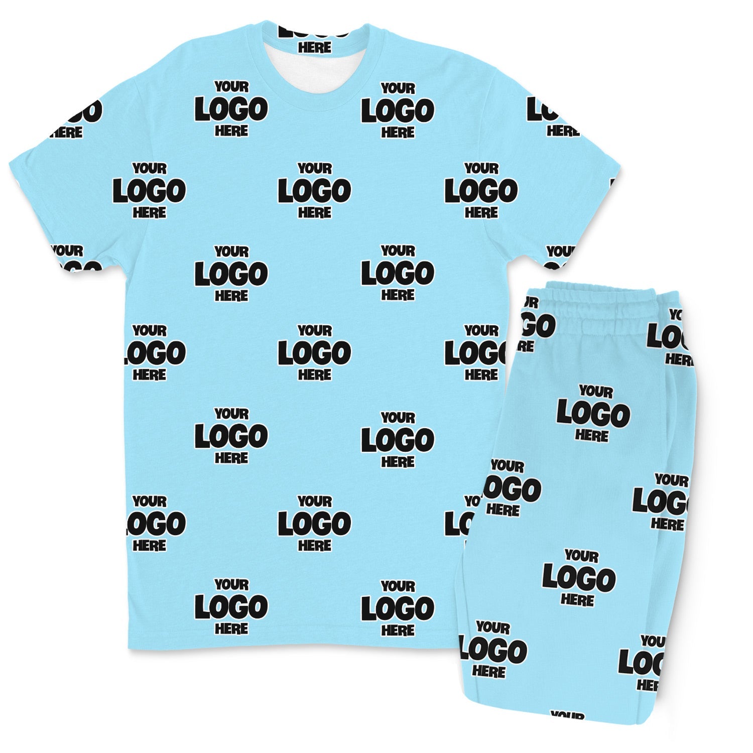 Personalised Logo Pattern Men’s PJ Trousers Set