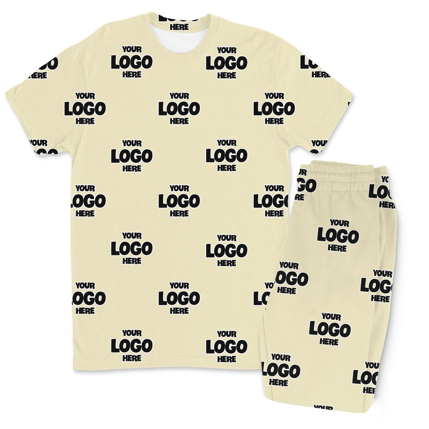 Personalised Logo Pattern Men’s PJ Trousers Set