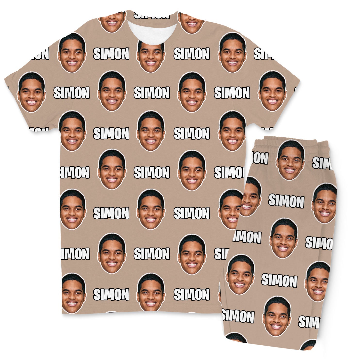 Your Face & Name Men's Personalised PJs - Trousers Set