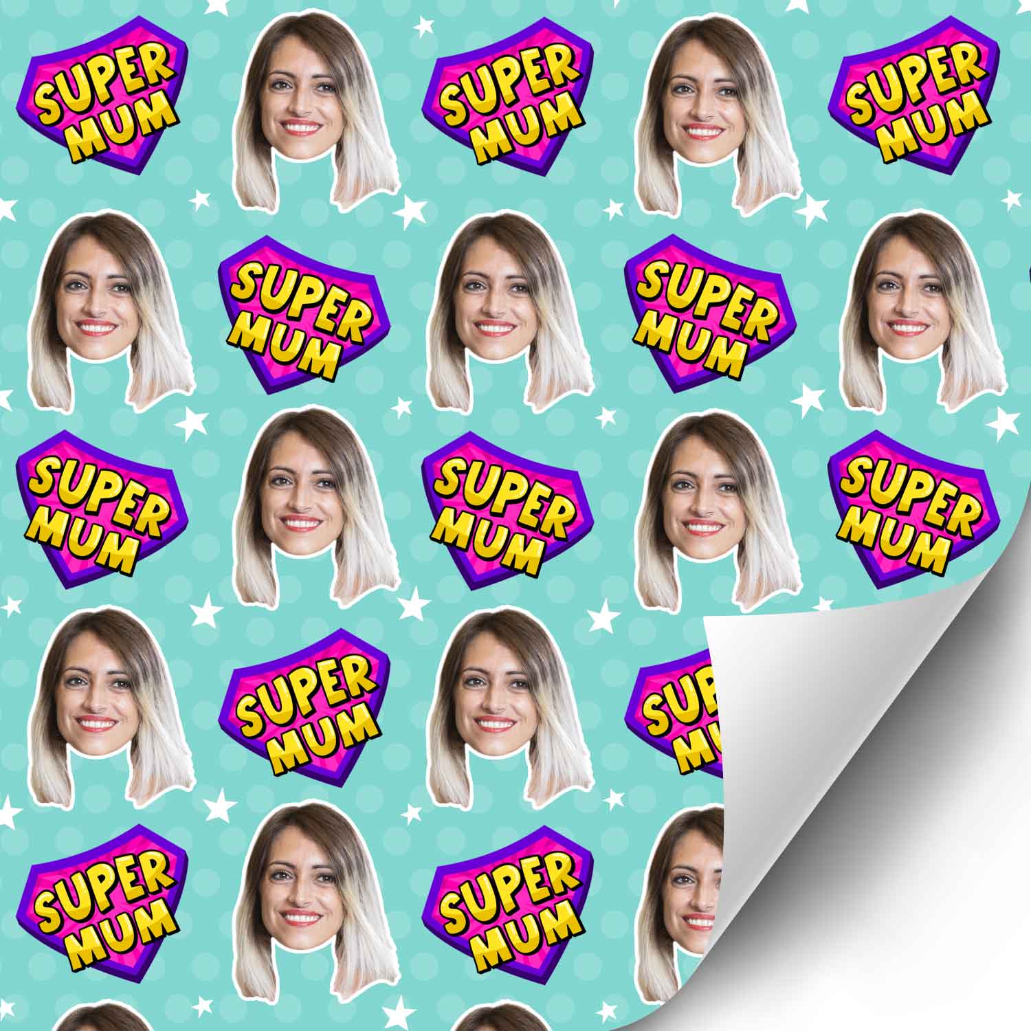 Super Mum Personalised Wrapping Paper