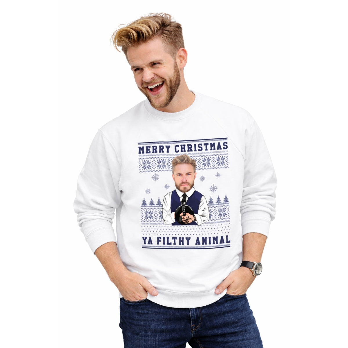 Merry Christmas Ya Filthy Animal Christmas Jumper