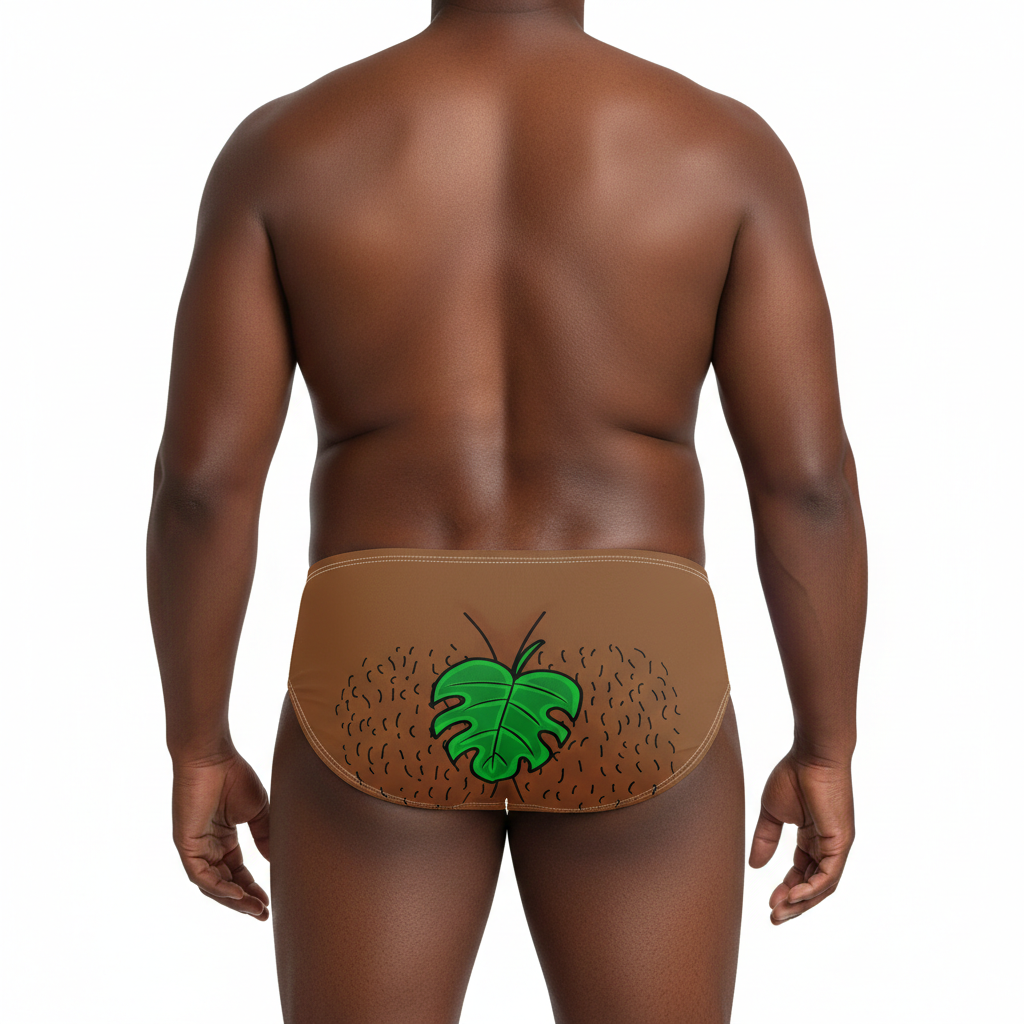 Naturist Funny Swim Trunks