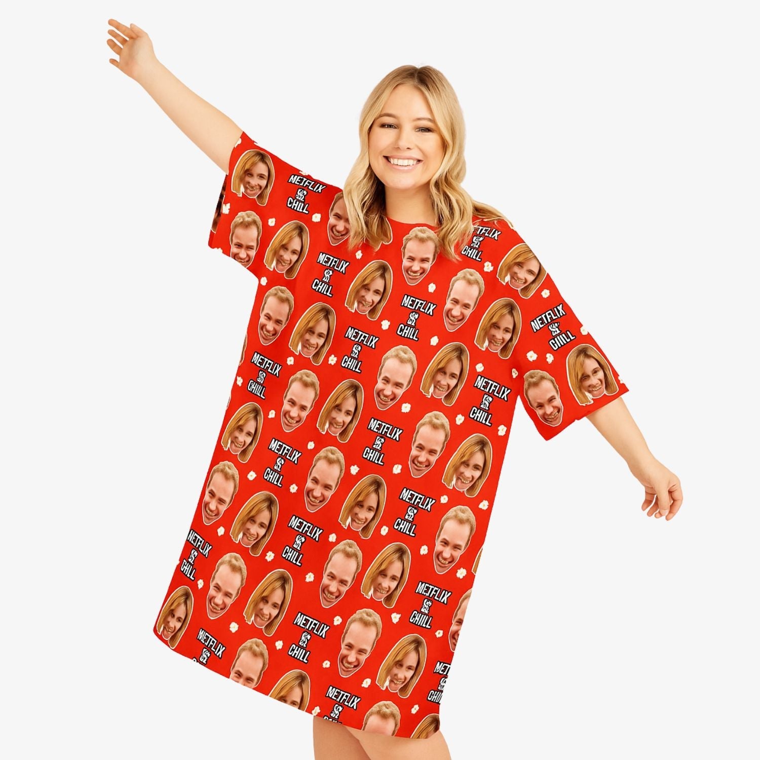 Netflix and Chill Custom Sleep Tee