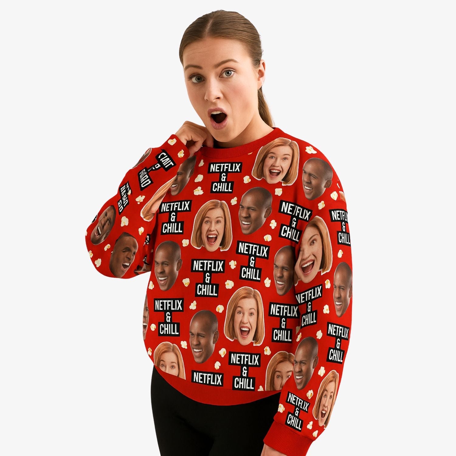 Netflix & Chill Personalised Sweatshirt