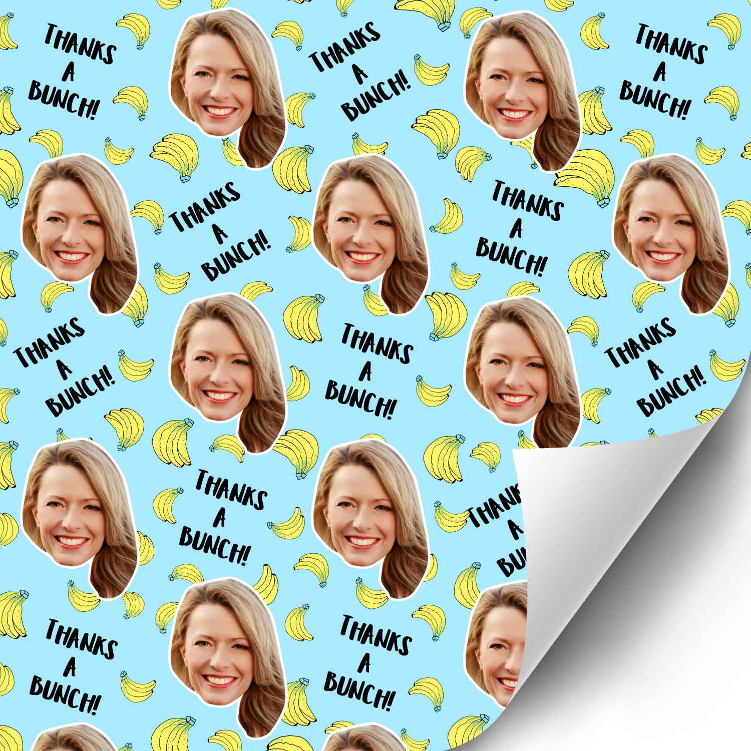 Thanks A Bunch Personalised Wrapping Paper