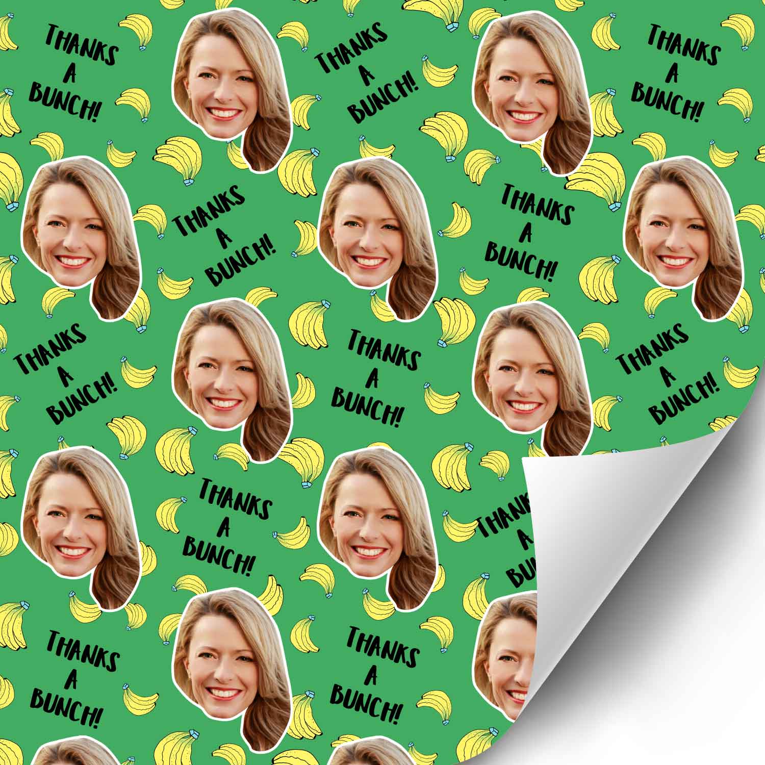 Thanks A Bunch Personalised Wrapping Paper