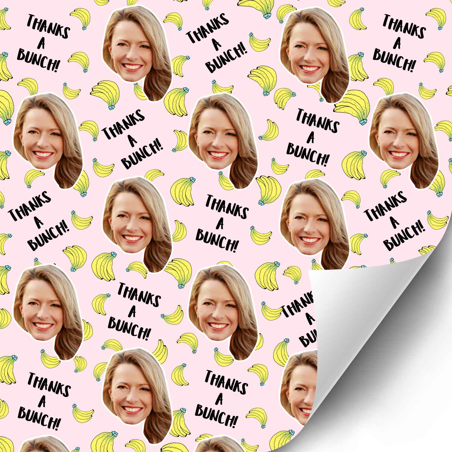 Thanks A Bunch Personalised Wrapping Paper