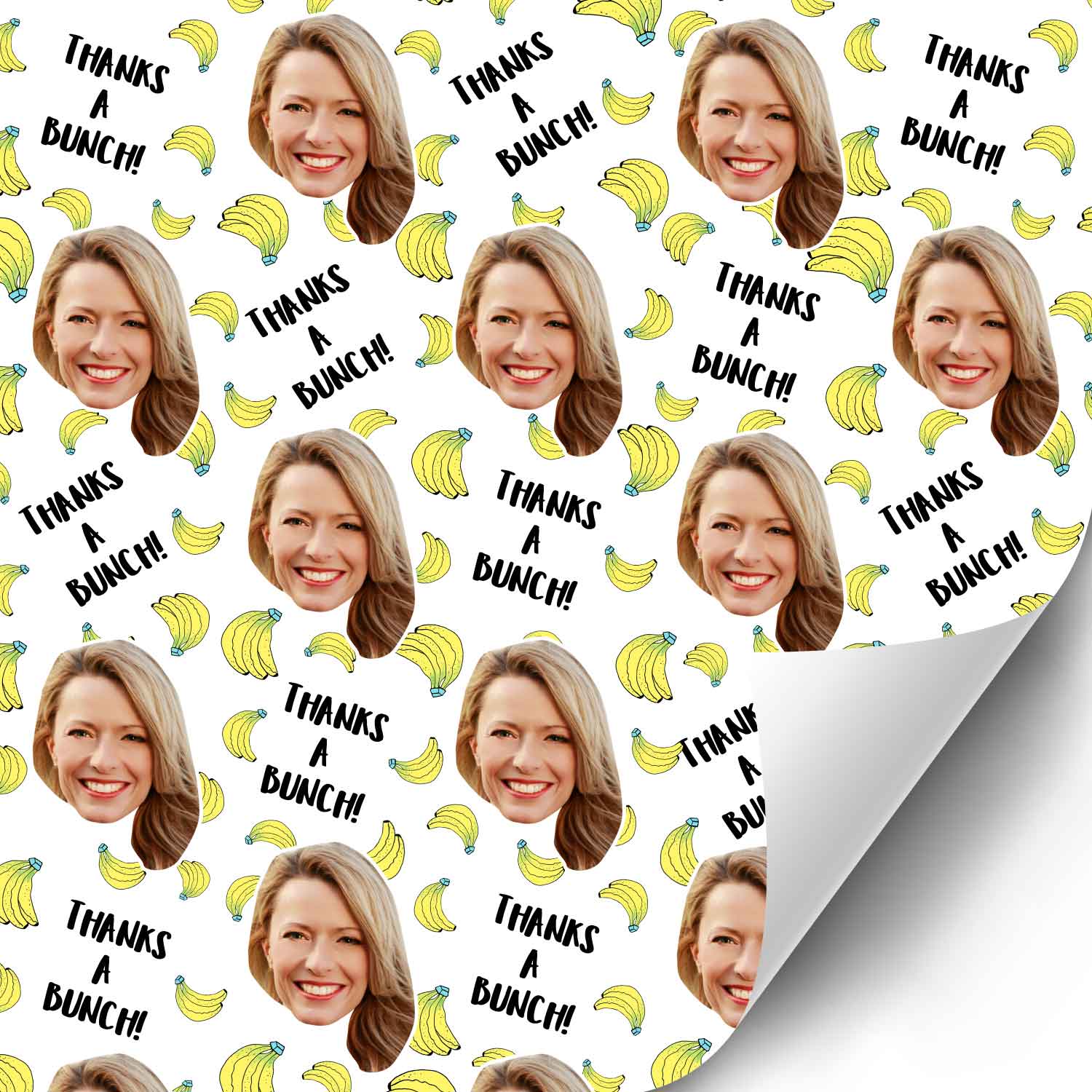 Thanks A Bunch Personalised Wrapping Paper