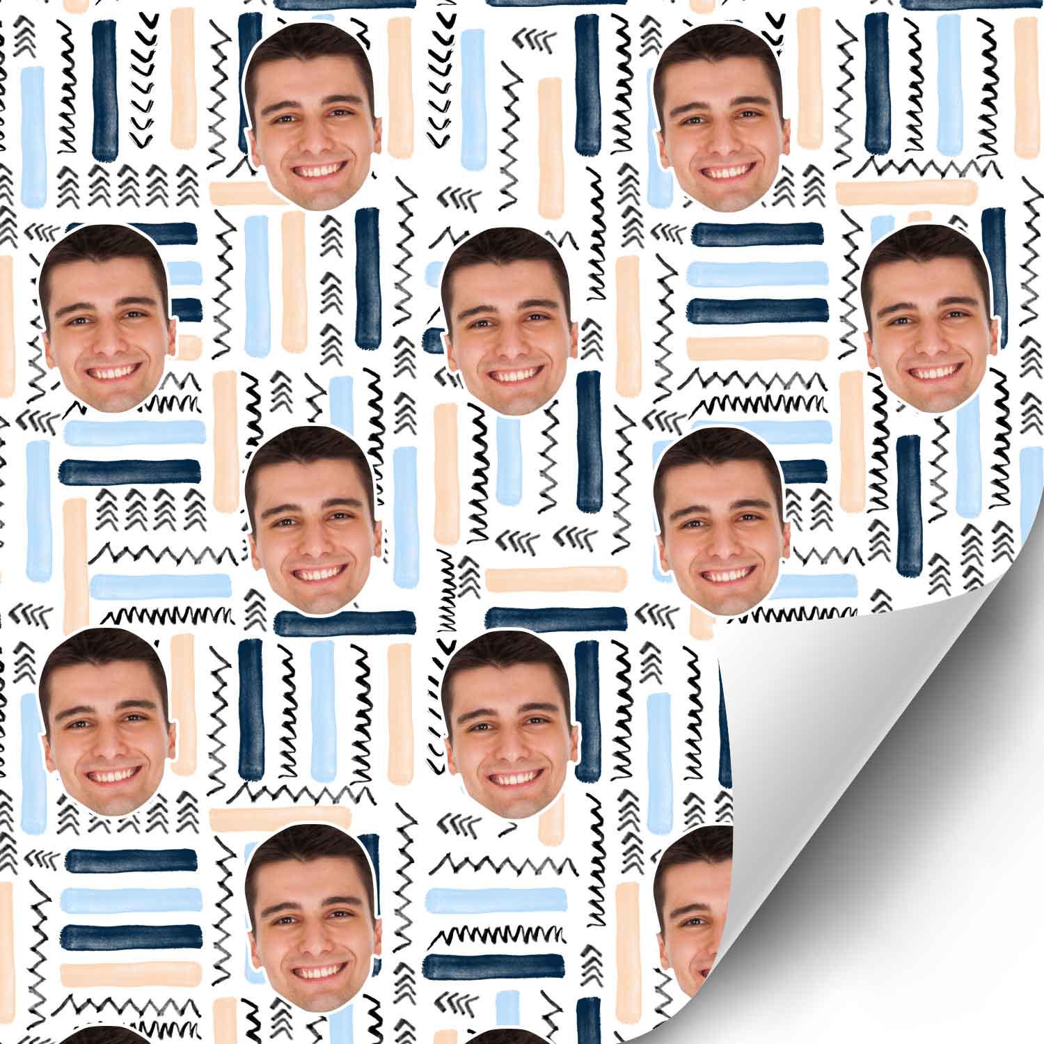 Your Face Abstract Wrapping Paper