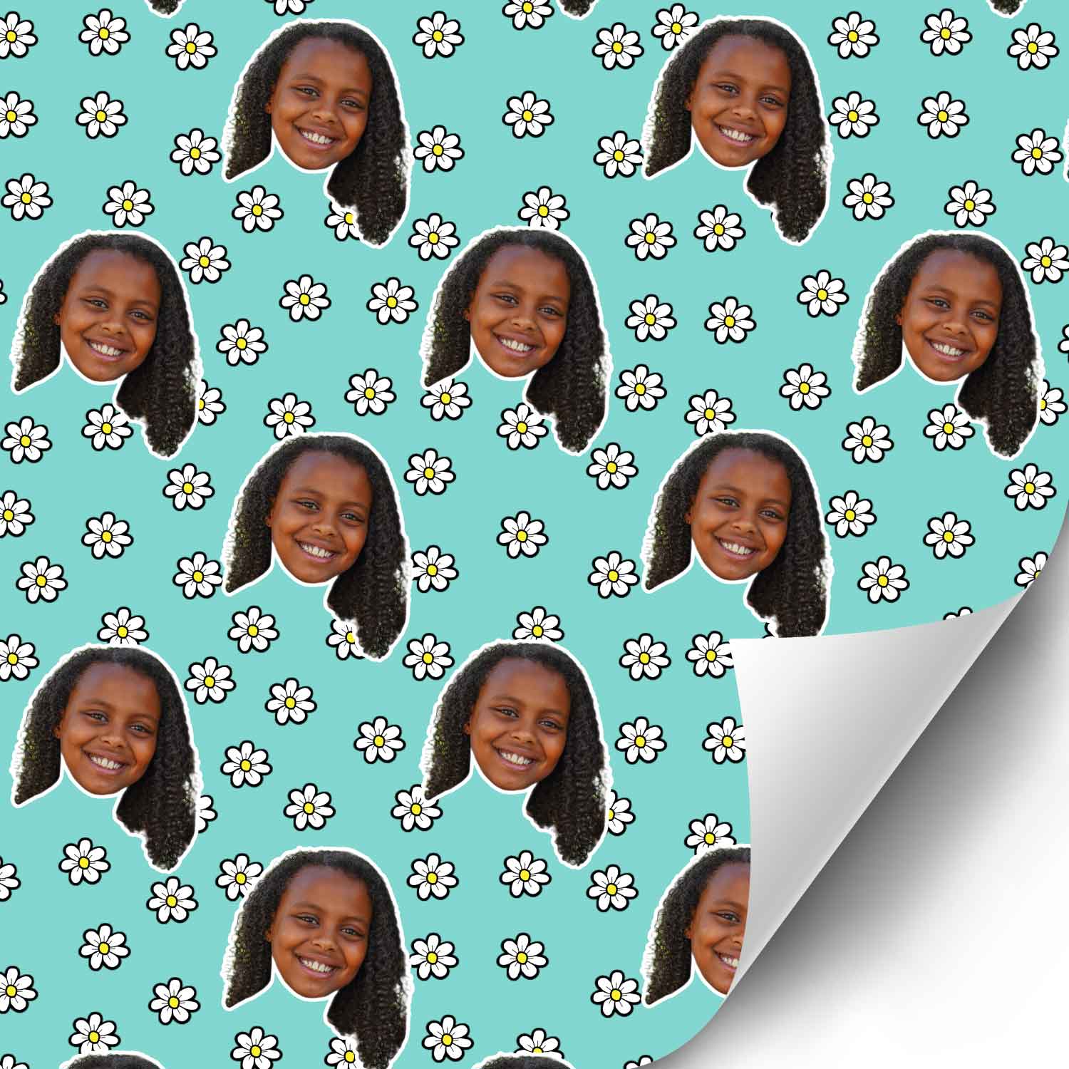 Your Face Daisies Wrapping Paper