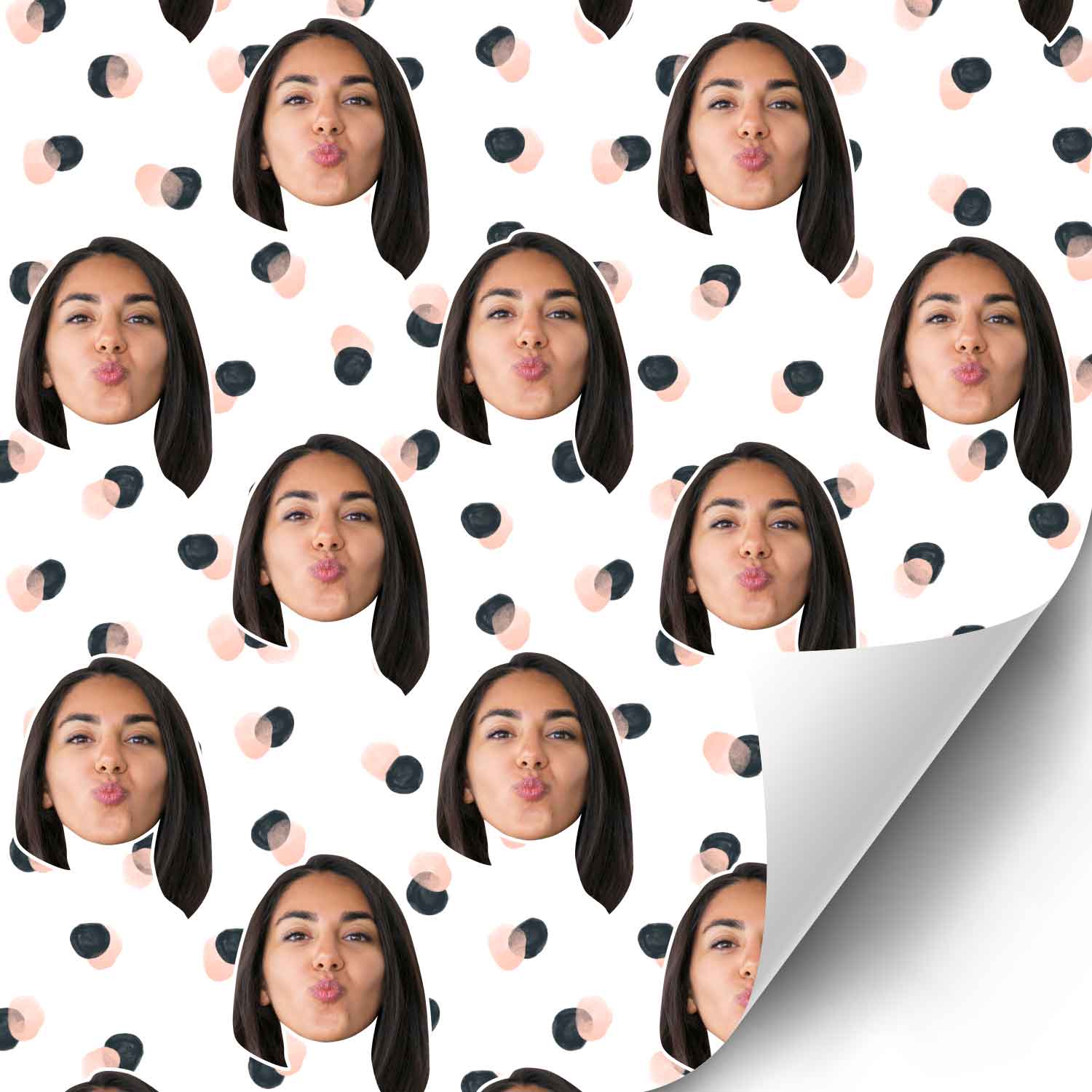 Your Face Spots Personalised Wrapping Paper