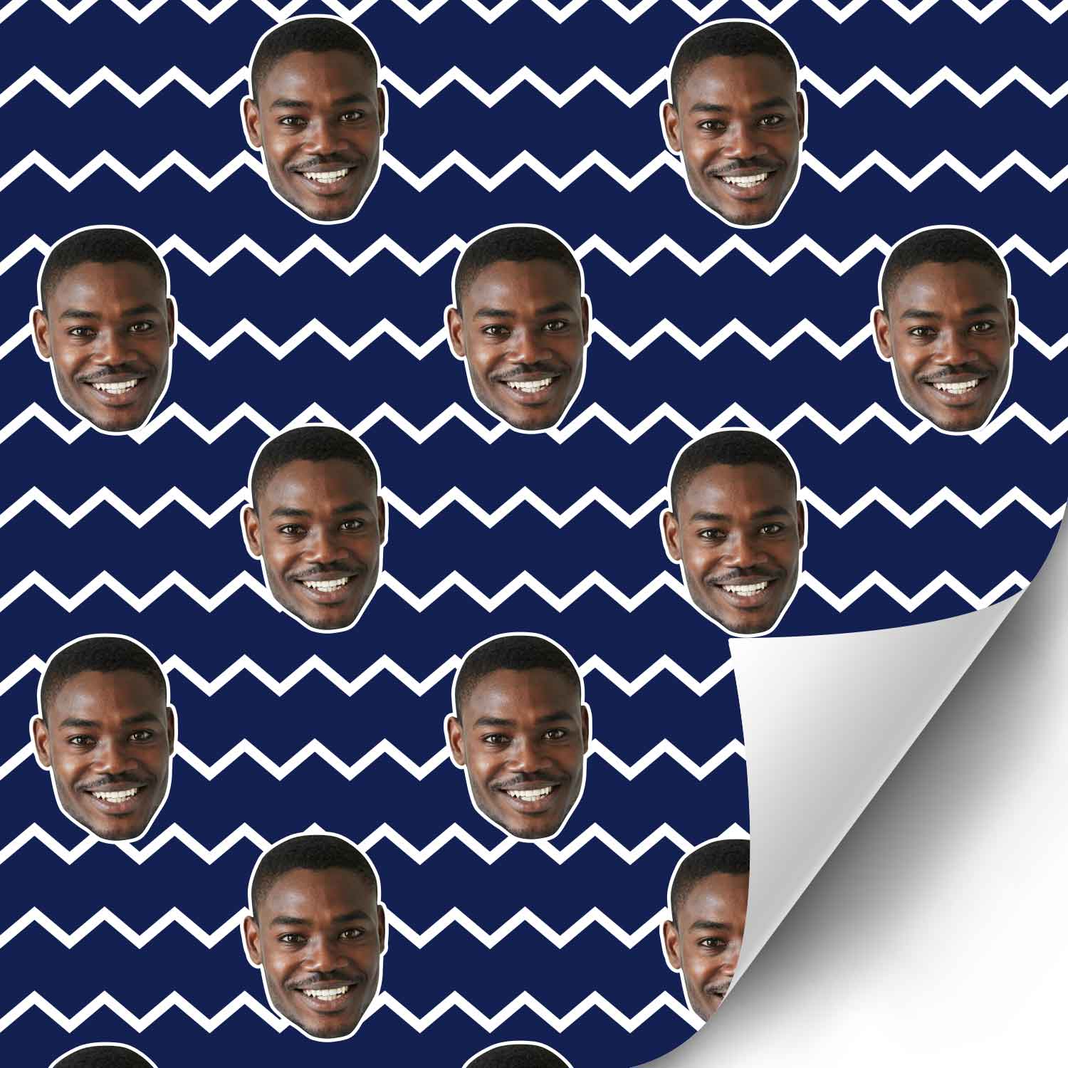 Your Face Zig Zags Wrapping Paper