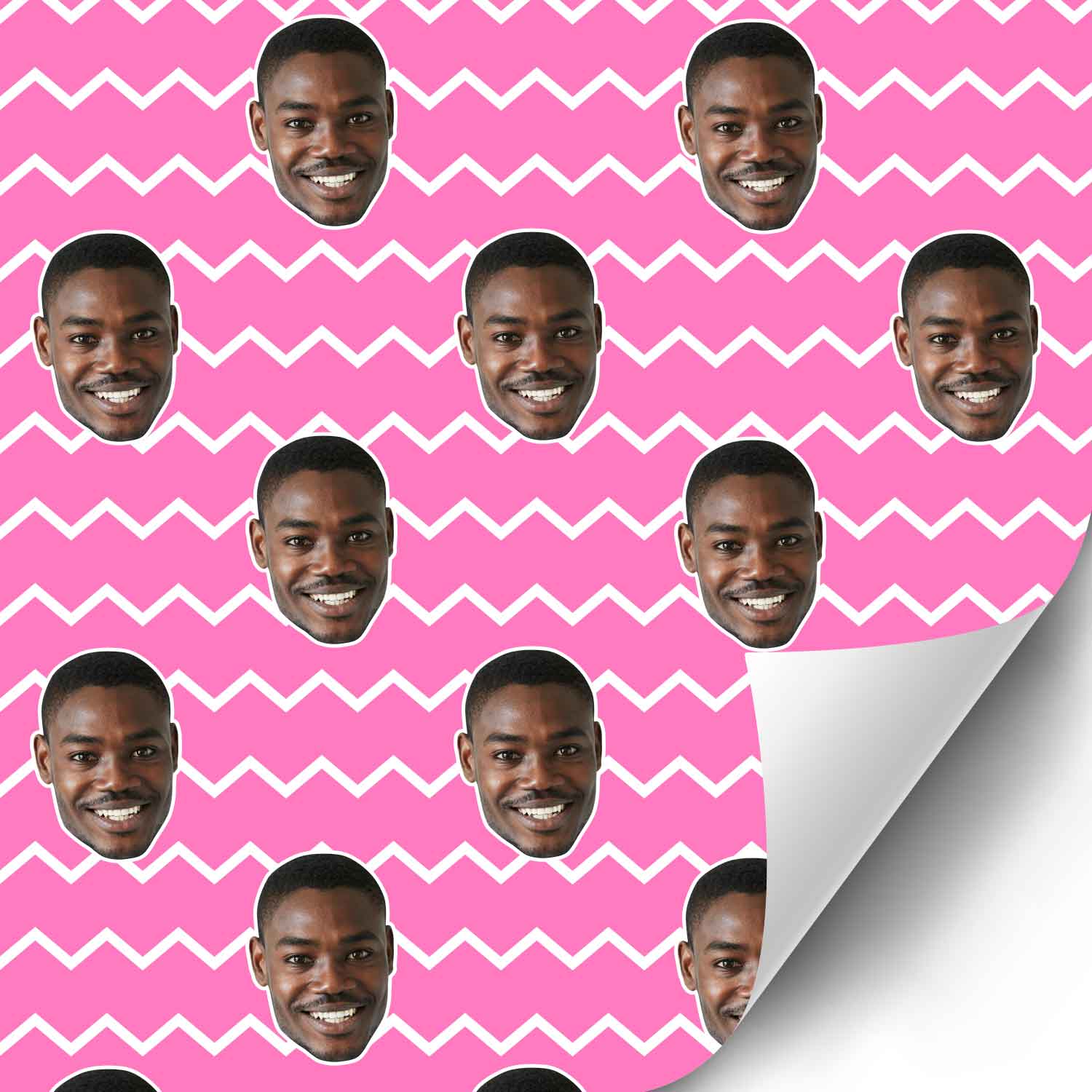 Your Face Zig Zags Wrapping Paper